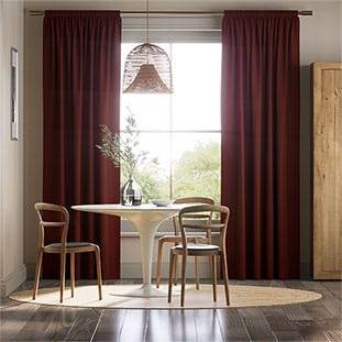 Canterbury Velvet Merlot Curtains thumbnail image