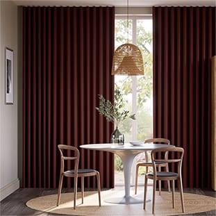 Canterbury Velvet Merlot Curtains thumbnail image