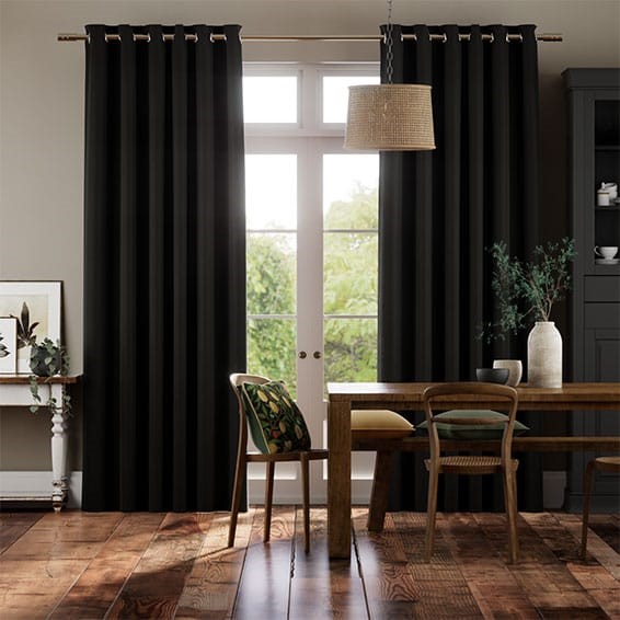 Canterbury Velvet Midnight Curtains