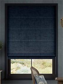 Canterbury Velvet Storm Blue Roman Blind thumbnail image