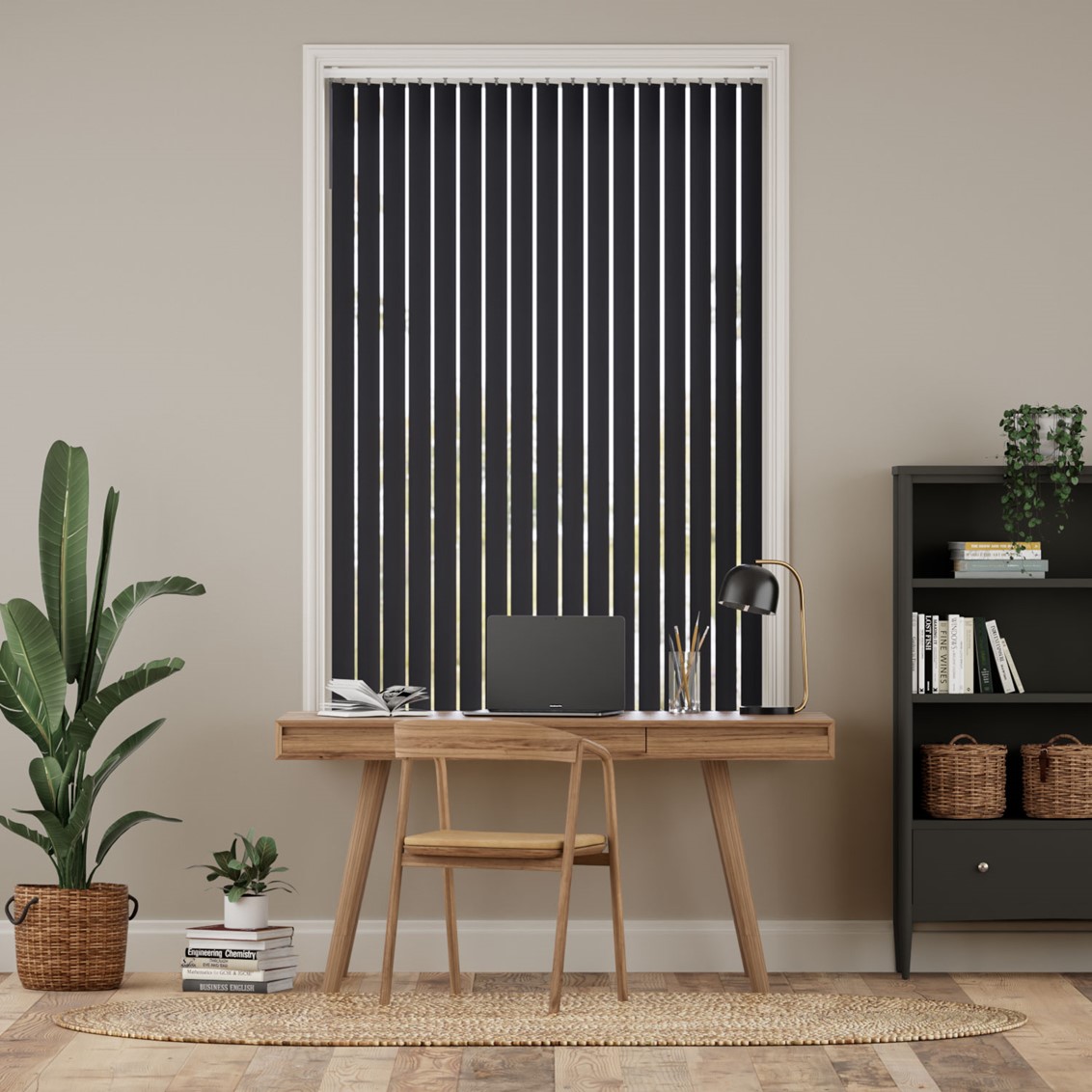 Capital Pitch Black Vertical Blind