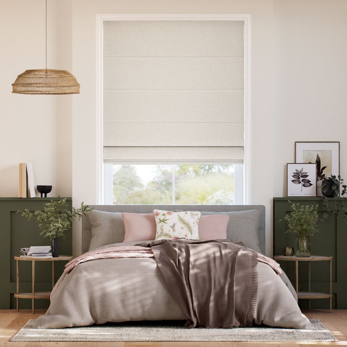 Cara Linen Roman Blind