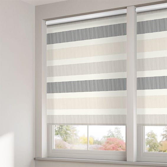 Cardigan Stripe Stone Roller Blind