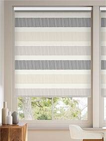 Cardigan Stripe Stone Roller Blind thumbnail image