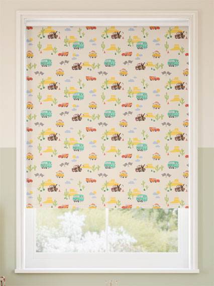 Cars Desert Dash Blackout Ivory Roller Blind thumbnail image