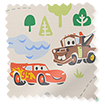 Cars Road Trip Blackout Ivory Roller Blind sample image