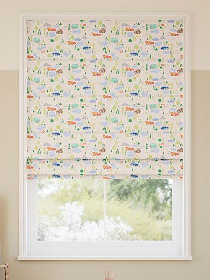 Cars Road Trip Ivory Roman Blind thumbnail image