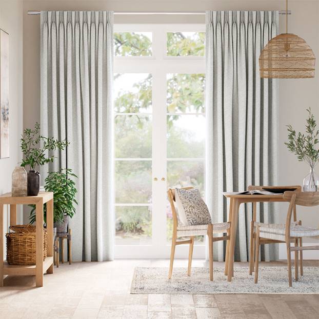 Cassia Silver & White Curtains thumbnail image