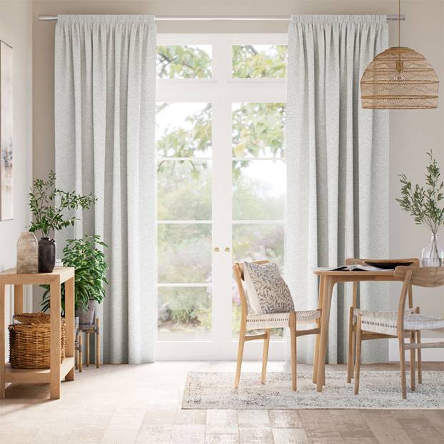 Cassia Silver & White Curtains thumbnail image