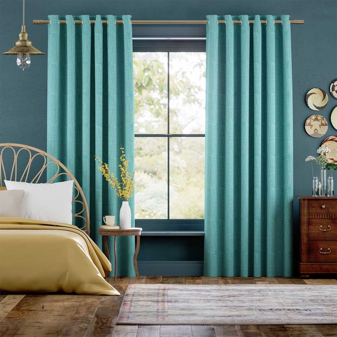 Cavendish Aqua Curtains