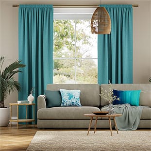 Cavendish Caribbean Blue Curtains thumbnail image