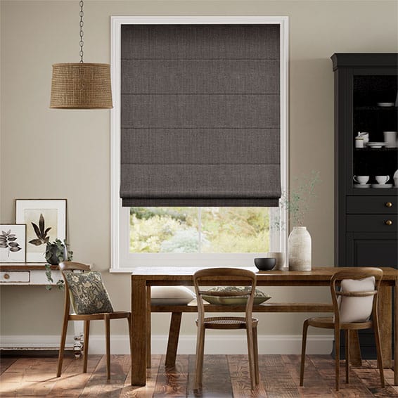 Roman Blind Clear Grey