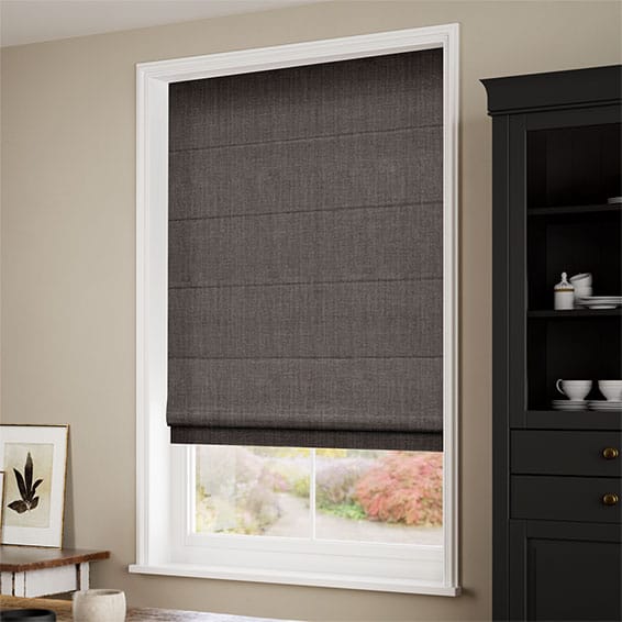 Cavendish Grey Taupe Roman Blind