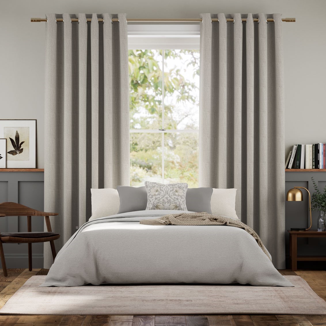 Cavendish Grey Wash Curtains