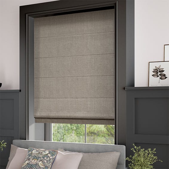 Cavendish Mid Grey Roman Blind | Blinds 2go