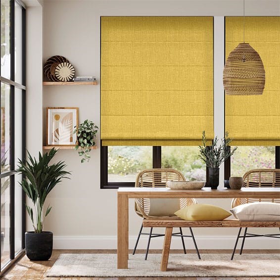 Cavendish Mimosa Gold Roman Blind