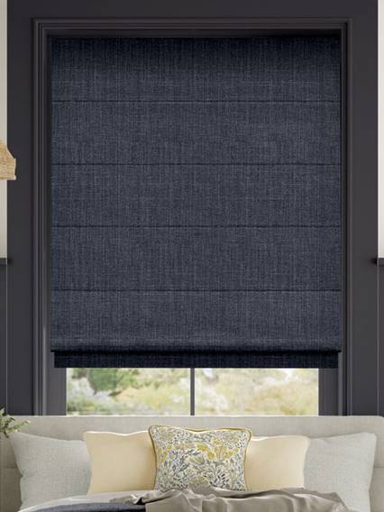 Electric Cavendish Navy Roman Blind thumbnail image