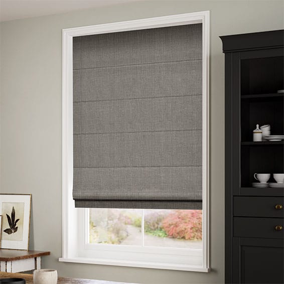 Cavendish Tonal Grey Roman Blind | Blinds 2go™