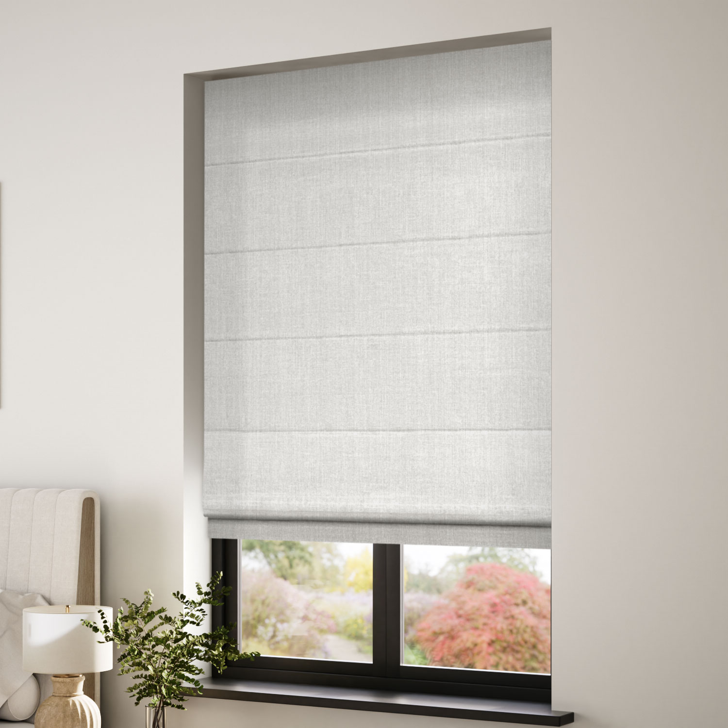 Cavendish Wisp Grey Roman Blind