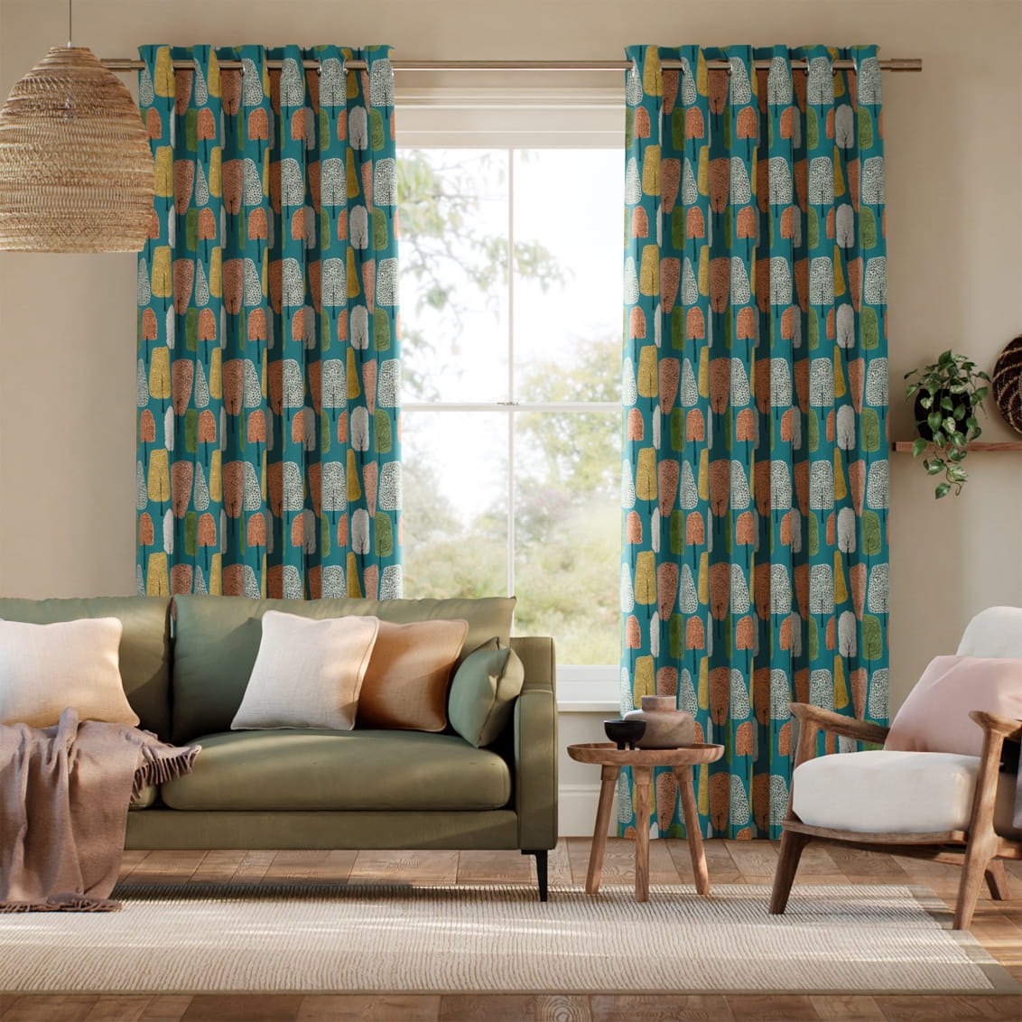 Cedar Midnight  Curtains