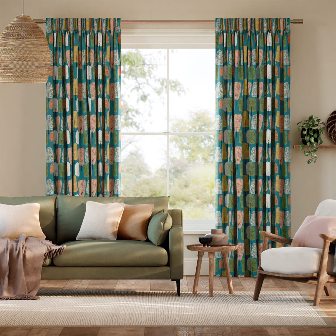 Cedar Midnight  Curtains
