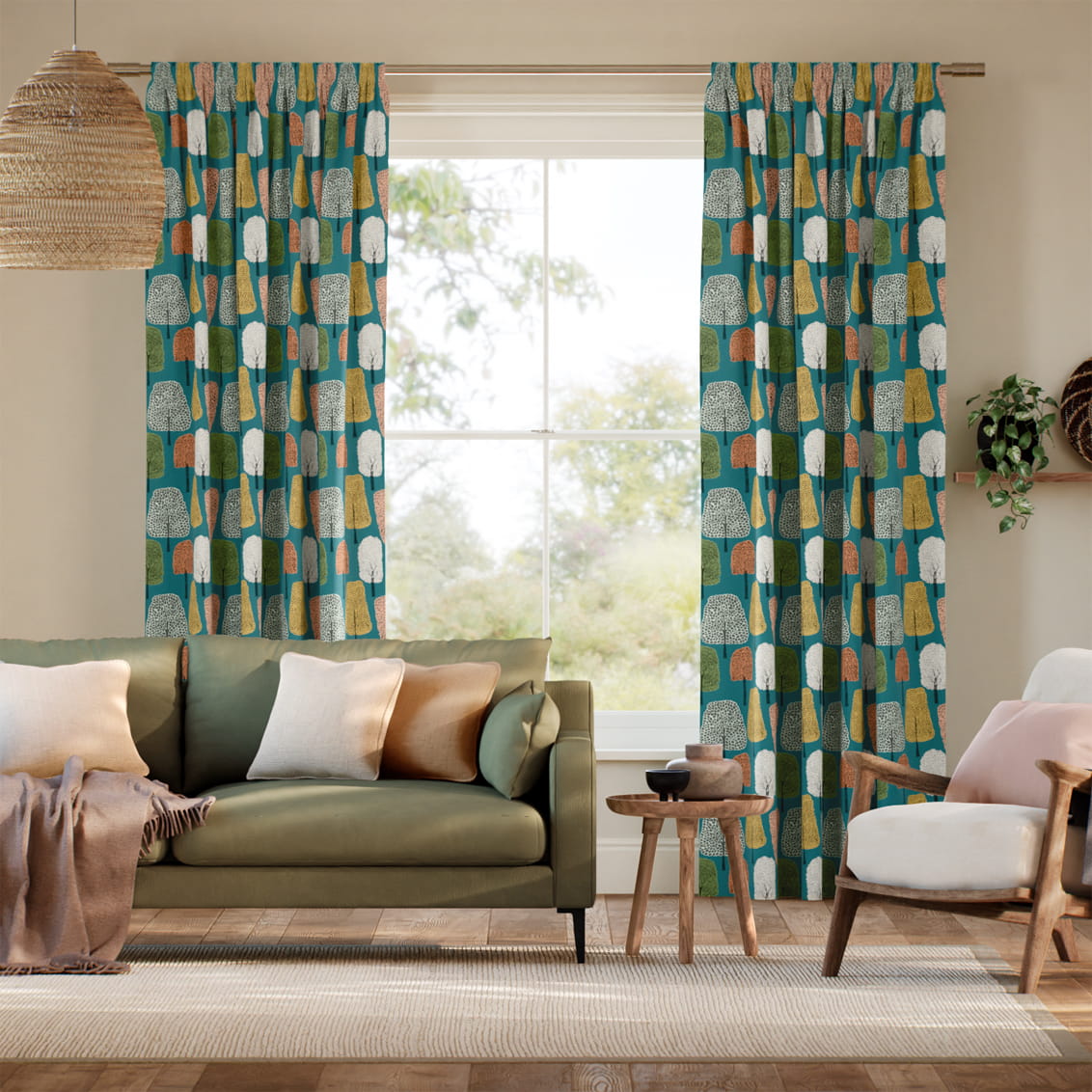 Cedar Midnight  Curtains