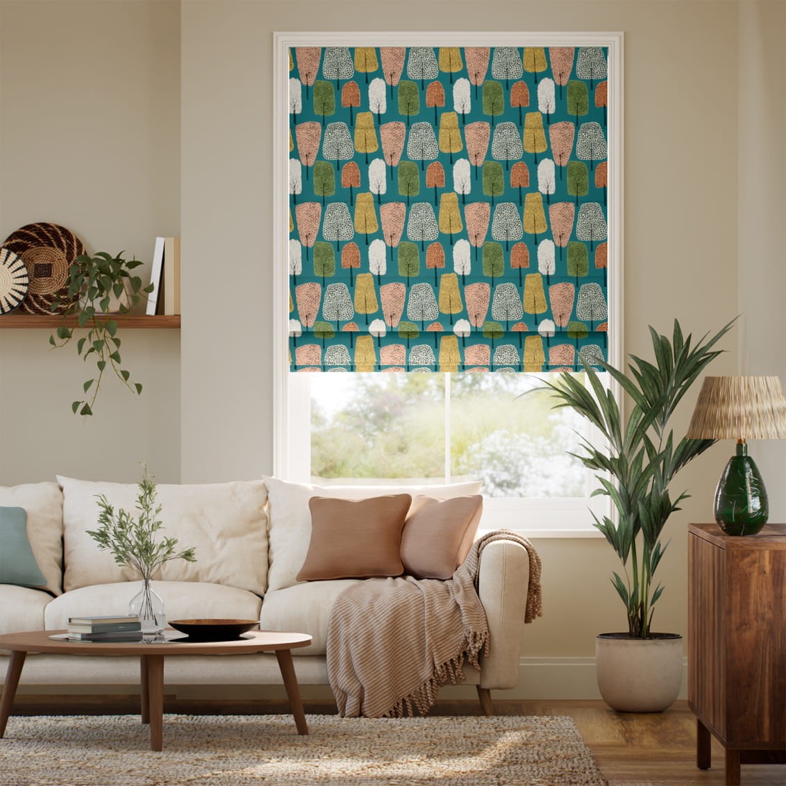 Cedar Midnight  Roman Blind