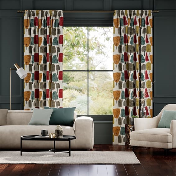 Cedar Tree Chilli Curtains