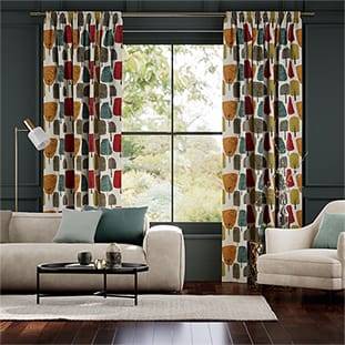 Cedar Tree Chilli Curtains thumbnail image