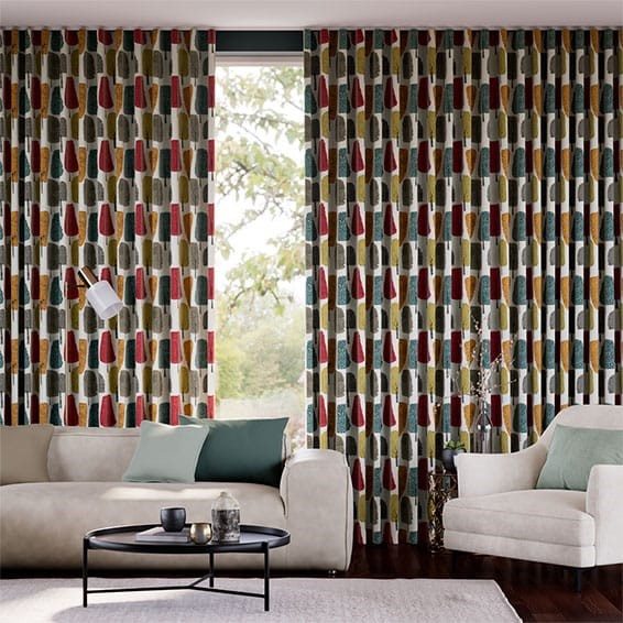 Cedar Tree Chilli Curtains