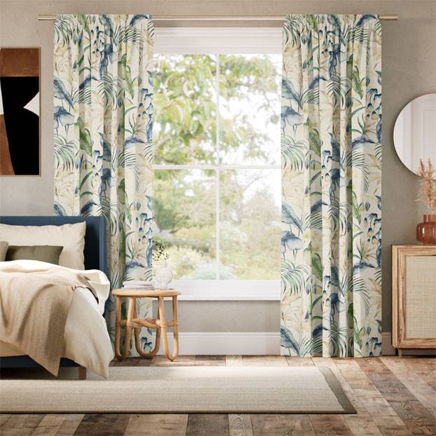 Cedella Azure Curtains thumbnail image