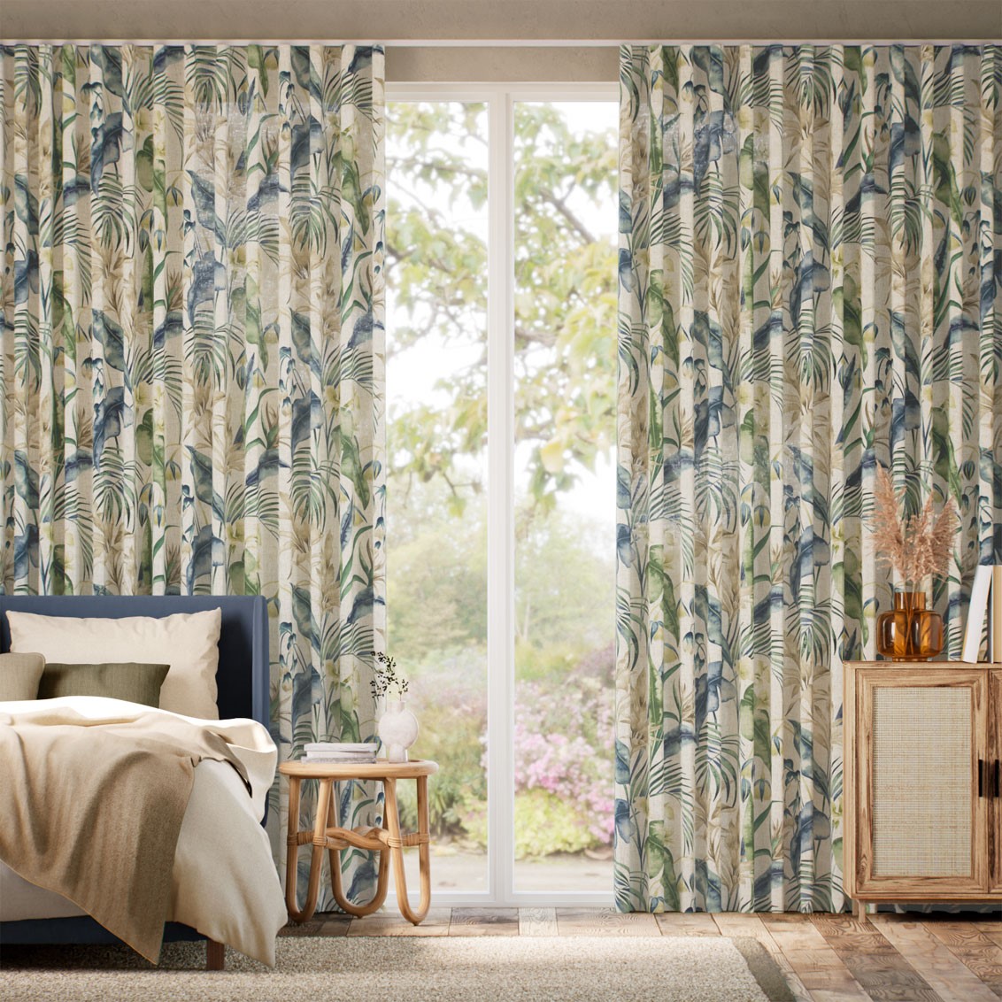 Cedella Azure Curtains