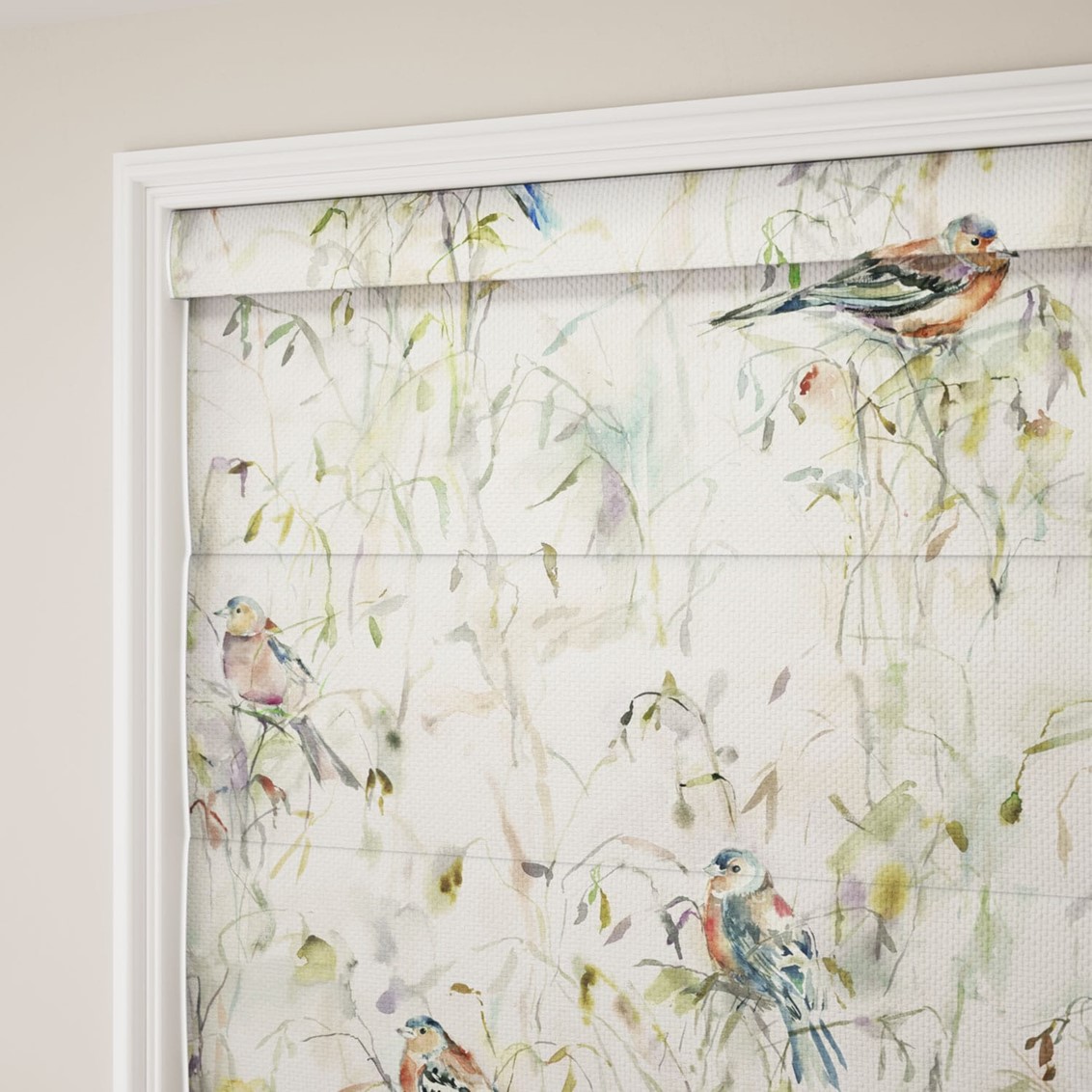 Chaffinch Cream Roman Blind