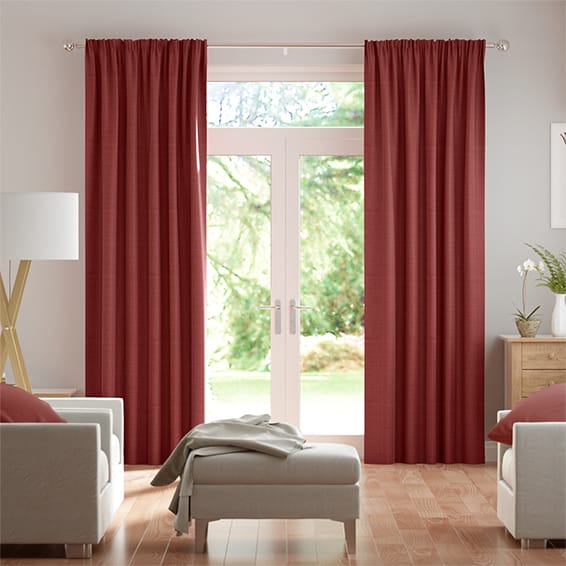 Chalfont Scarlet Curtains