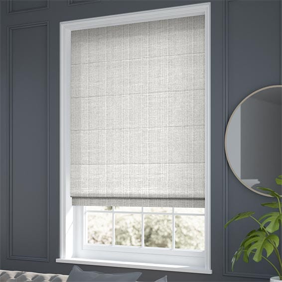 Chenille Chic Platinum Roman Blind