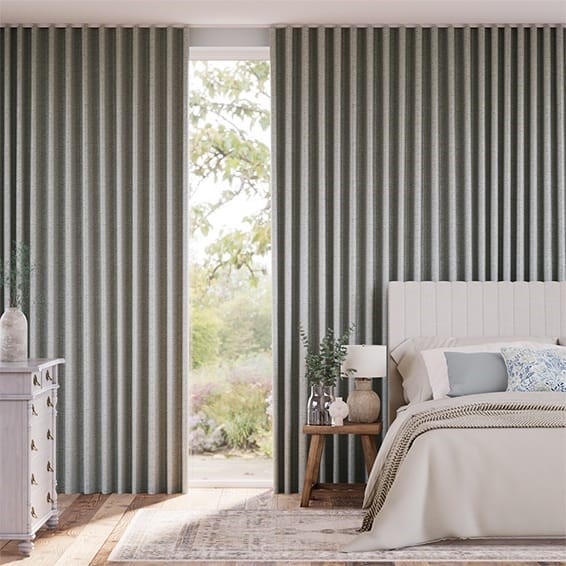 Chenille Chic Zinc Curtains