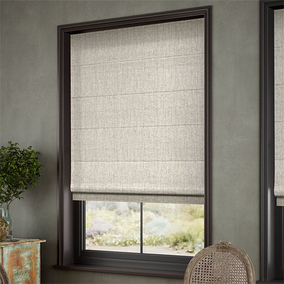 Chenille Moonstone Roman Blind