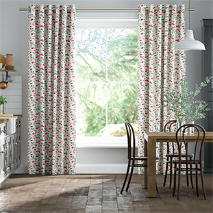 Cherry Sprig Red Curtains thumbnail image