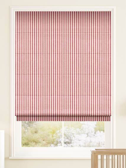 Chester Stripe Berry Roman Blind thumbnail image