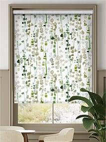 Electric Choices Alyssa Linen Leaf Green Roller Blind thumbnail image