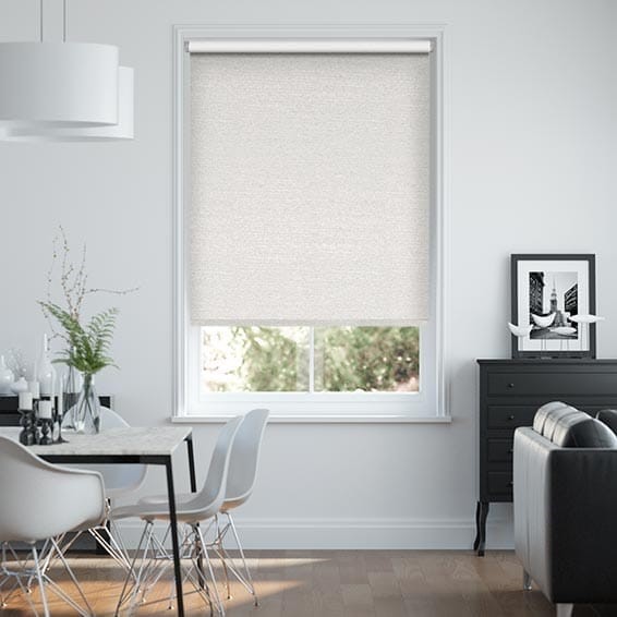 Twist2Go Choices Ansari Faux Silk Platinum Roller Blind