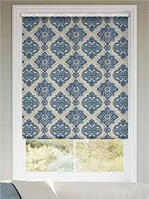 Electric Choices Baroque Cobalt Blue Roller Blind thumbnail image