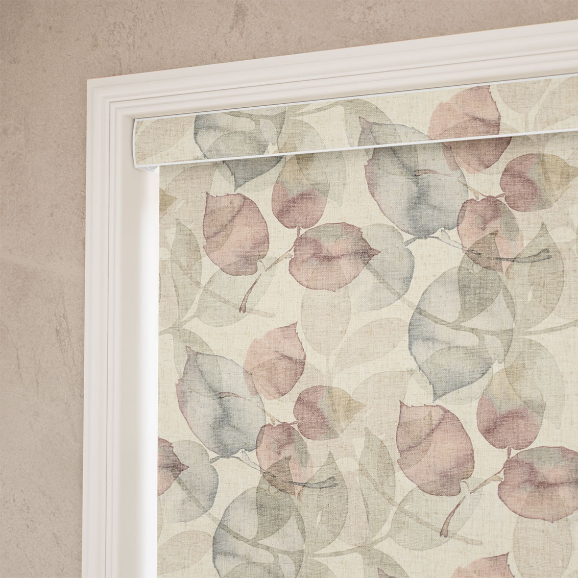 Choices Blakely Linen Vintage Rose Smoke Roller Blind
