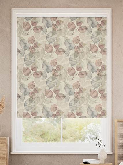 Choices Blakely Linen Vintage Rose Smoke Roller Blind thumbnail image