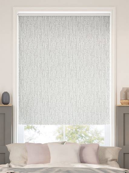 Choices Cassia Silver & White Roller Blind thumbnail image