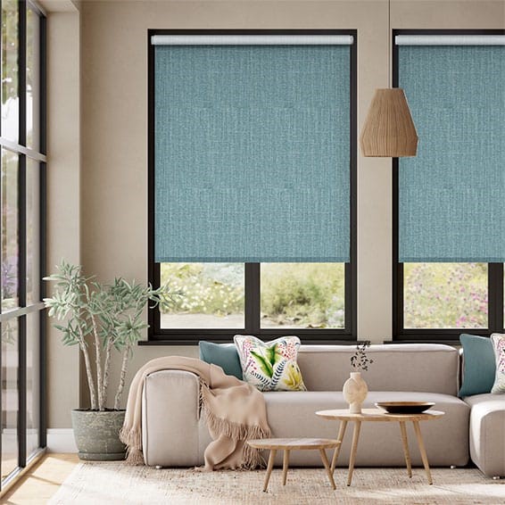 Twist2Go Choices Cavendish Lagoon Blue  Roller Blind