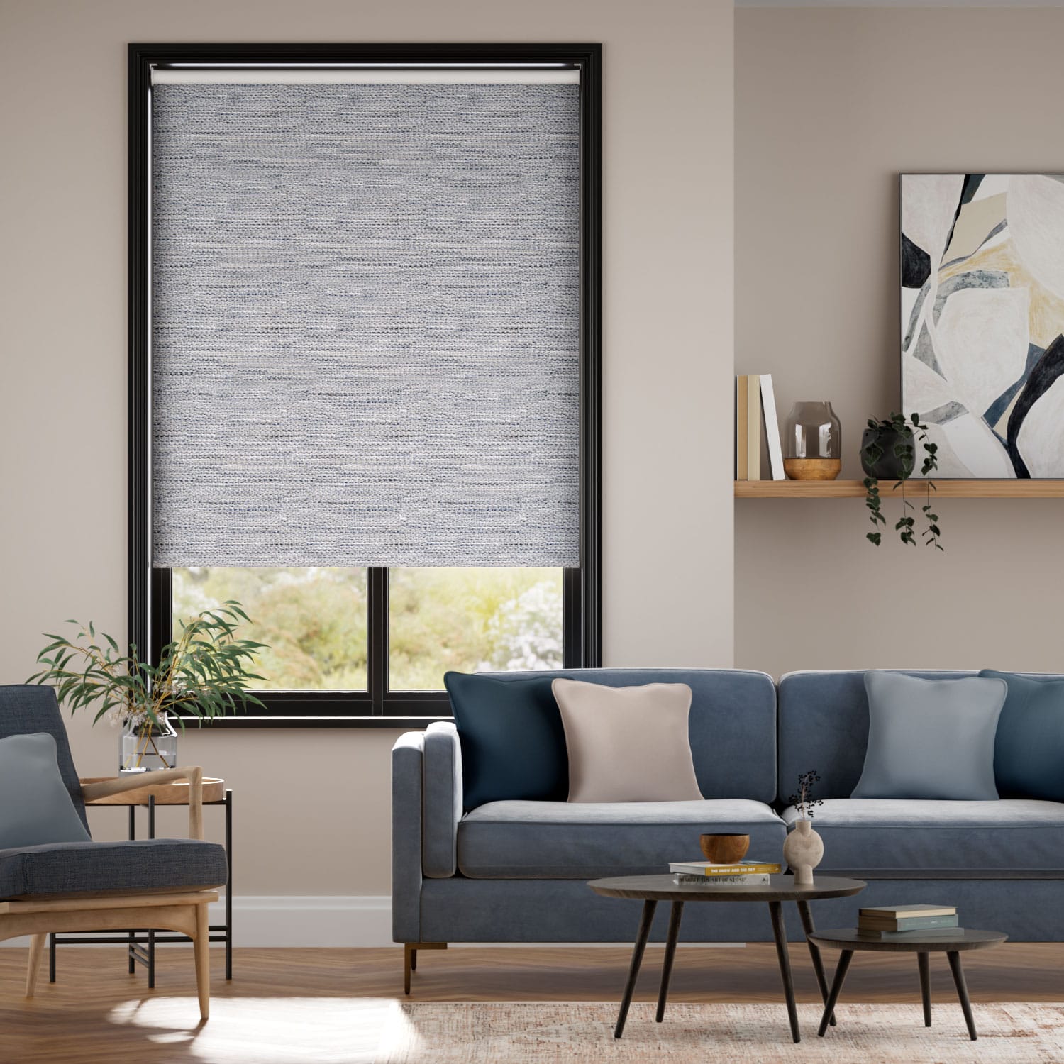 Choices Cleo Cobalt Roller Blind