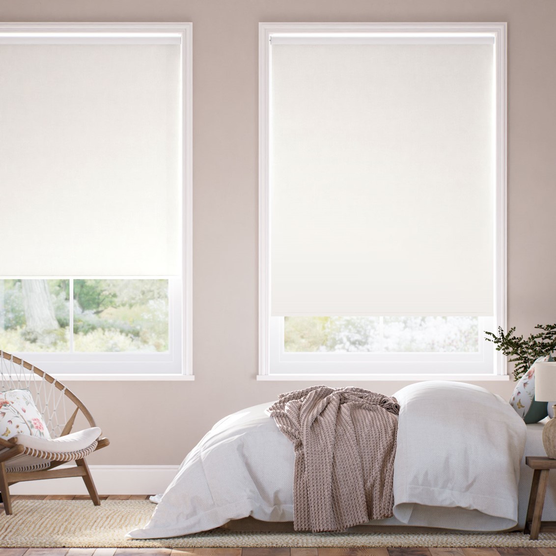 Choices Columbia Antique White Roller Blind