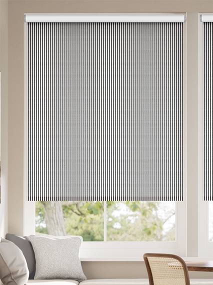 Choices Devon Stripe Charcoal Roller Blind thumbnail image