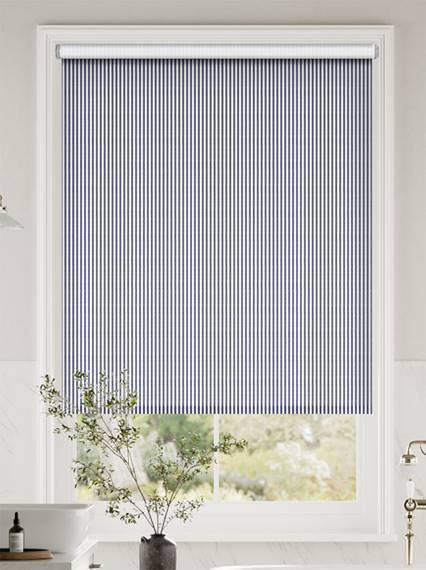 Twist2Go Choices Devon Stripe Maritime Blue Roller Blind thumbnail image